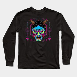 hanya mask mecha popart Long Sleeve T-Shirt